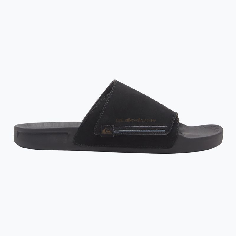 Quiksilver Rivi Suede infradito uomo nero 1 2