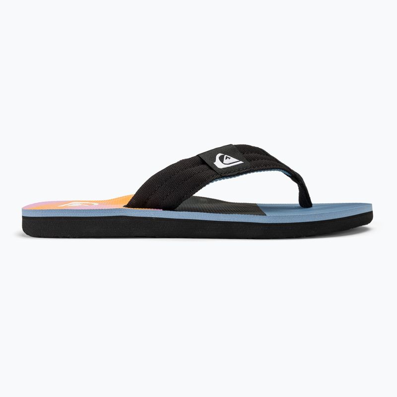 Infradito Quiksilver Molokai Layback II da uomo blu / blu / arancione 2