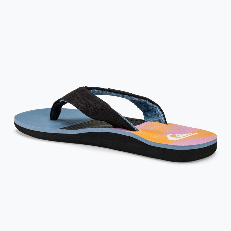Infradito Quiksilver Molokai Layback II da uomo blu / blu / arancione 3