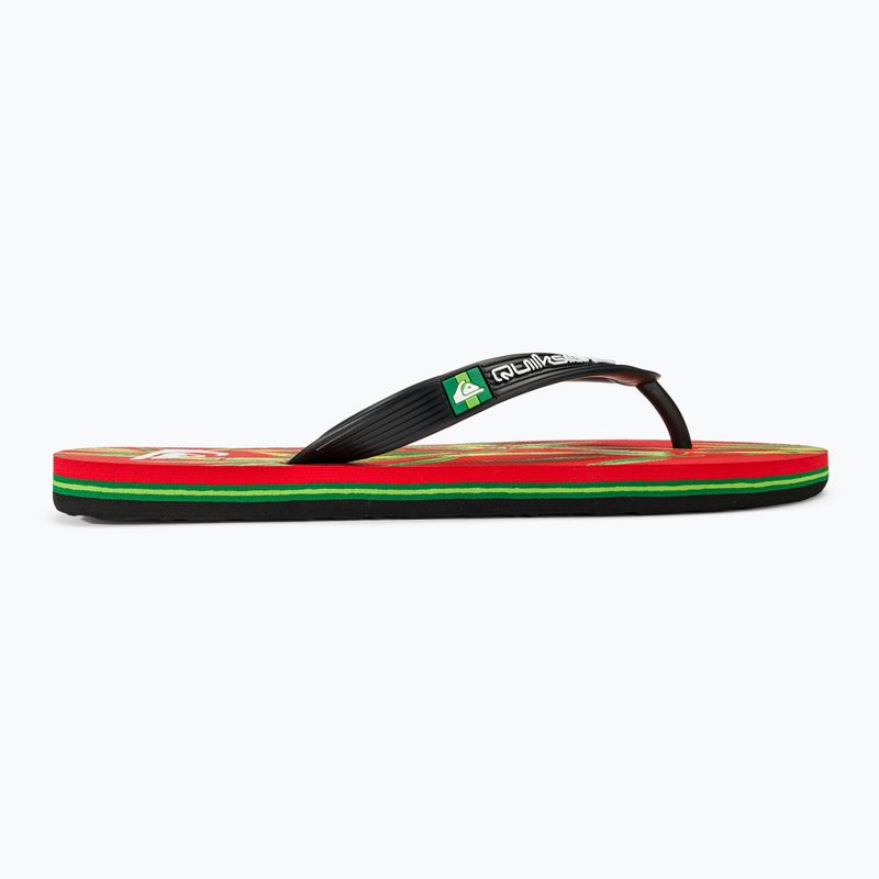 Infradito Quiksilver Molokai Art II nero/rosso/nero da uomo 2