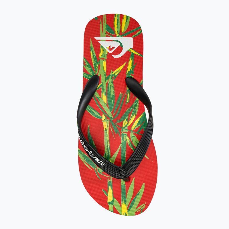 Infradito Quiksilver Molokai Art II nero/rosso/nero da uomo 5