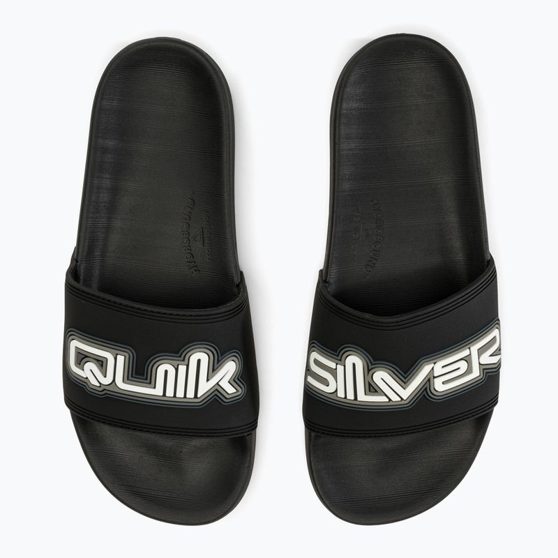 Quiksilver uomo Rivi Wordmark Slide II Ciabatte nero 1 8