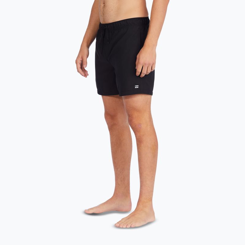 Pantaloncini da bagno da uomo Billabong All Day Layback black 4