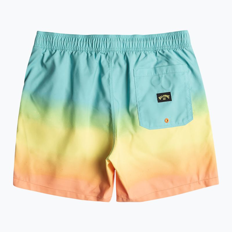 Pantaloncini da bagno Billabong All Day Fade Layback papaya da uomo 2