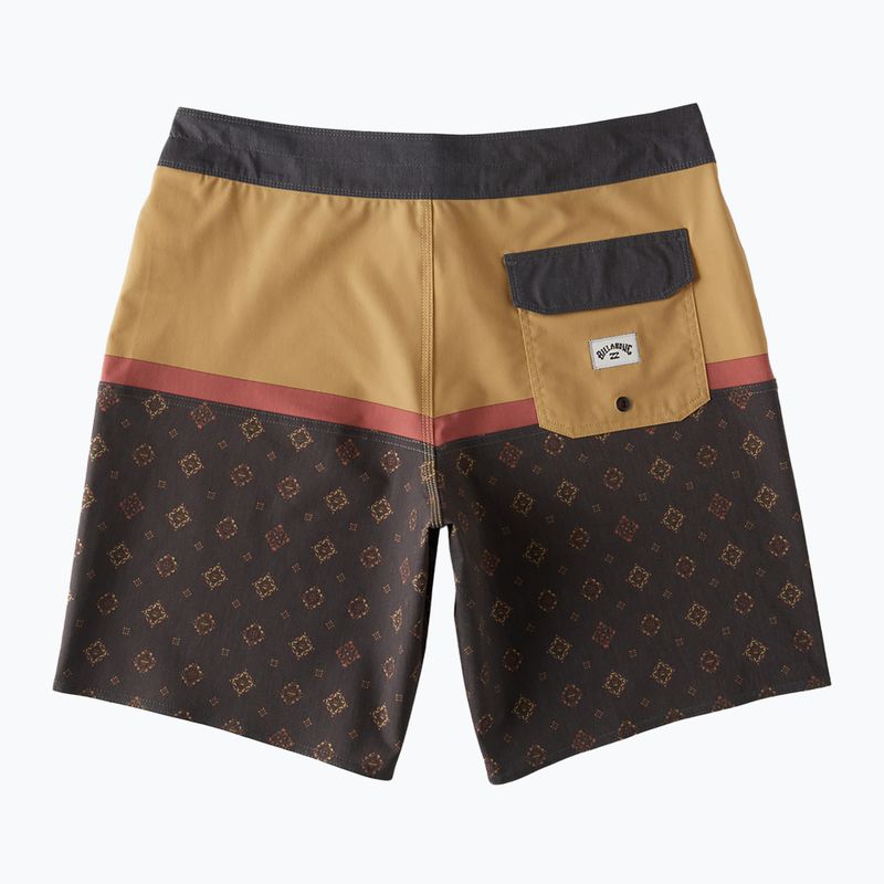 Pantaloncini da bagno Billabong Fifty50 Pro senape da uomo 2