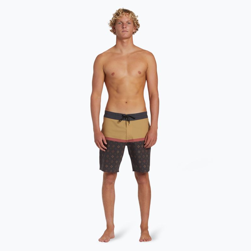 Pantaloncini da bagno Billabong Fifty50 Pro senape da uomo 4