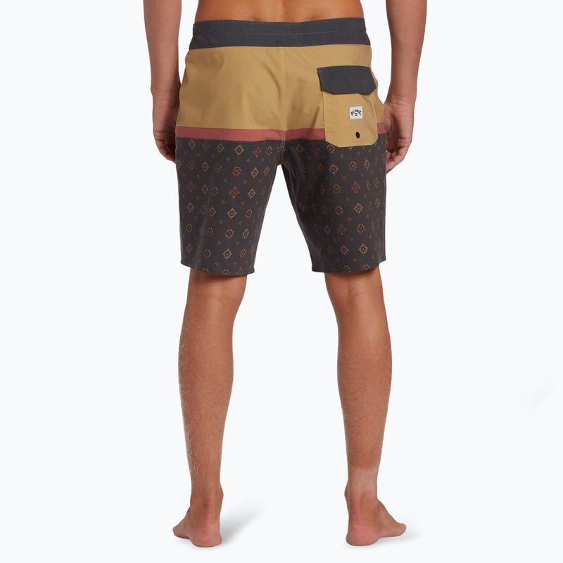 Pantaloncini da bagno Billabong Fifty50 Pro senape da uomo 5