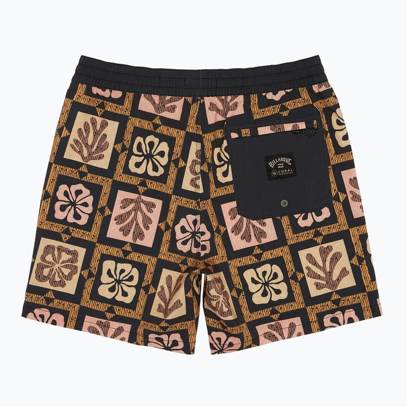 Pantaloncini da bagno Billabong Tiki Reef Layback Sunset da uomo 2