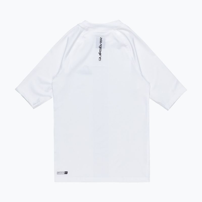 Quiksilver Everyday UPF50 maglia da bagno junior bianca 2