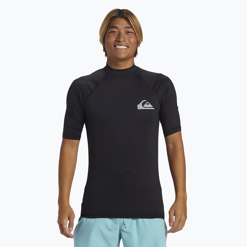 Camicia da bagno Quiksilver Everyday UPF50 nera da uomo