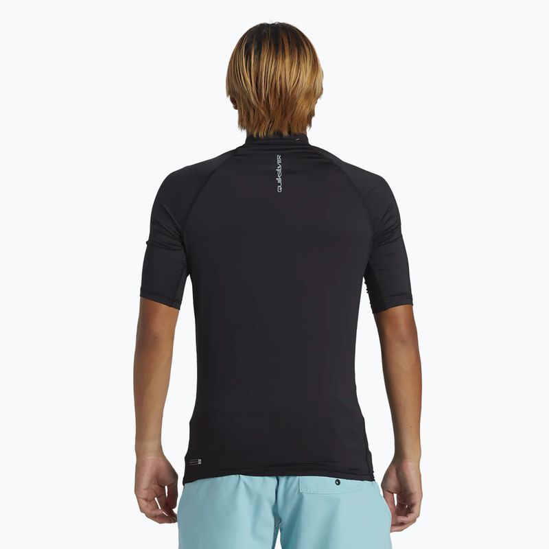 Camicia da bagno Quiksilver Everyday UPF50 nera da uomo 2