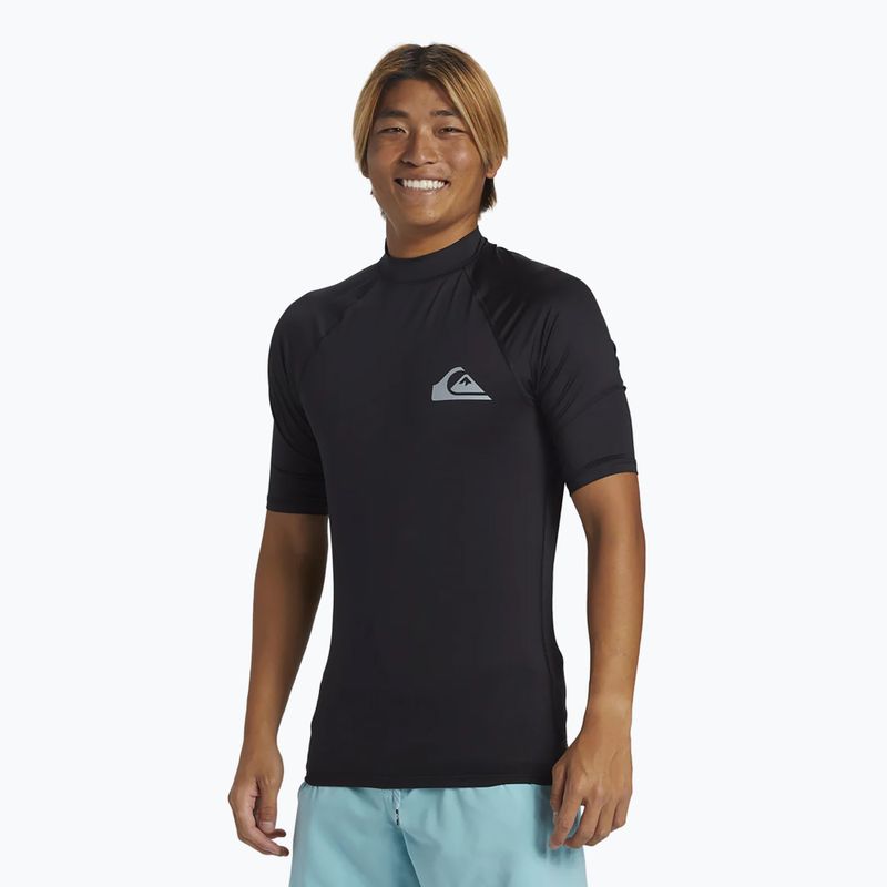 Camicia da bagno Quiksilver Everyday UPF50 nera da uomo 3