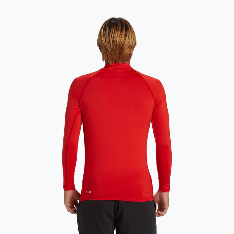Quiksilver Saturn UPF50 uomo, manica lunga da nuoto rossa ad alto rischio 3