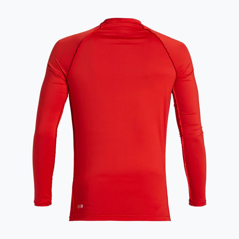 Quiksilver Saturn UPF50 uomo, manica lunga da nuoto rossa ad alto rischio 6