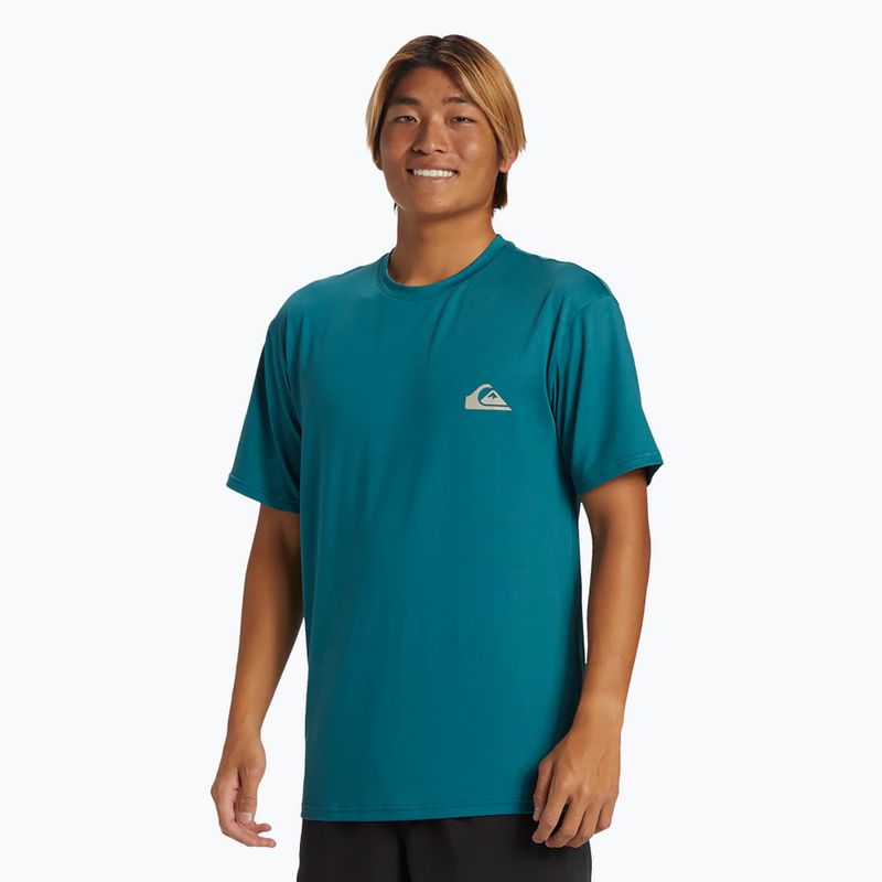 Camicia da bagno Quiksilver Everyday Surf Tee blu coloniale da uomo 3