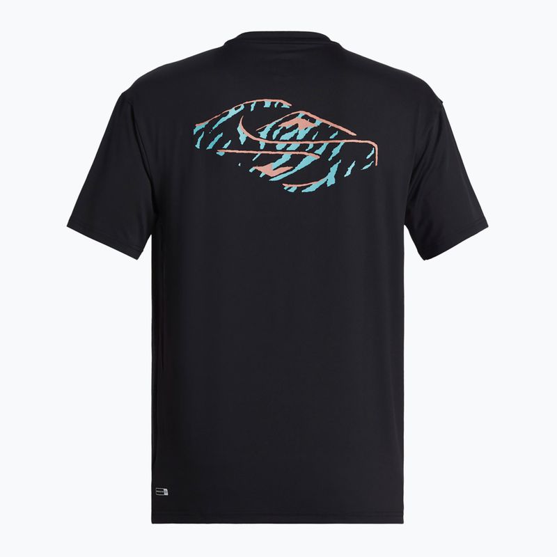 Camicia da bagno Quiksilver Everyday Surf Tee nero/bianco da uomo 5