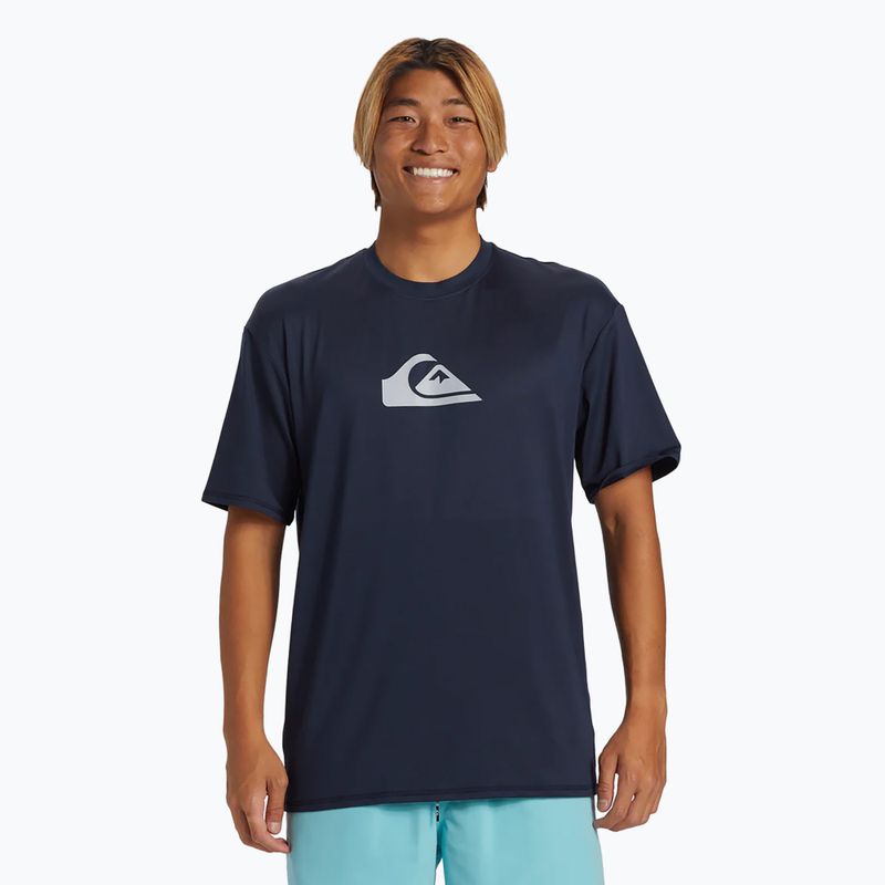 Camicia da bagno Quiksilver Everyday Surf Tee uomo blu scuro