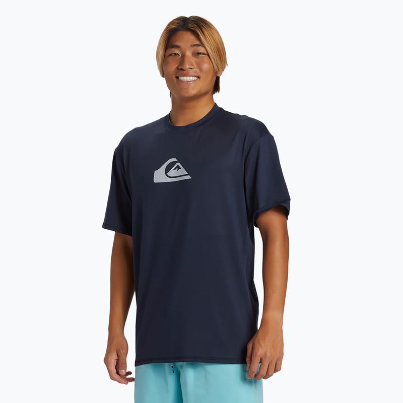 Camicia da bagno Quiksilver Everyday Surf Tee uomo blu scuro 3