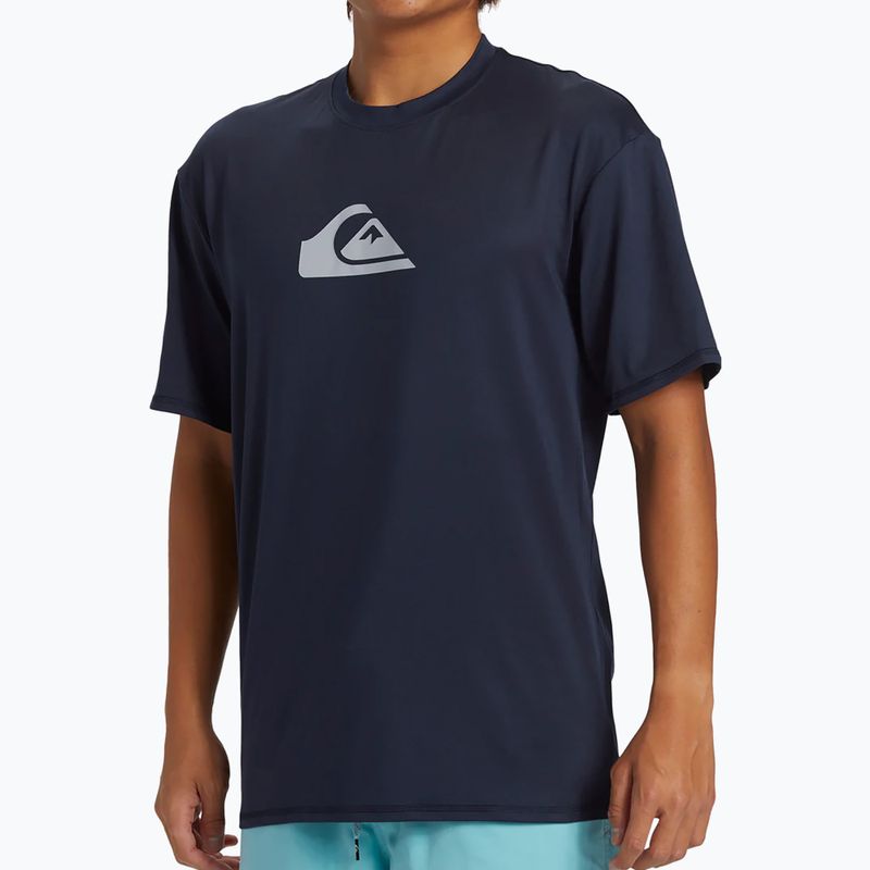 Camicia da bagno Quiksilver Everyday Surf Tee uomo blu scuro 4