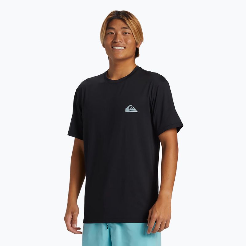 Quiksilver Everyday Surf Tee - camicia da bagno nera da uomo 2