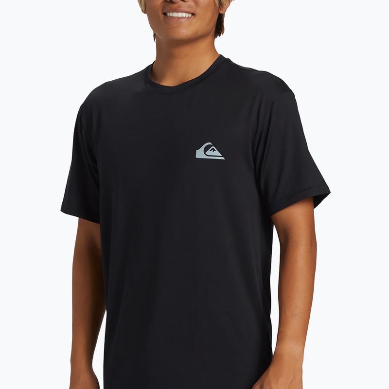 Quiksilver Everyday Surf Tee - camicia da bagno nera da uomo 4