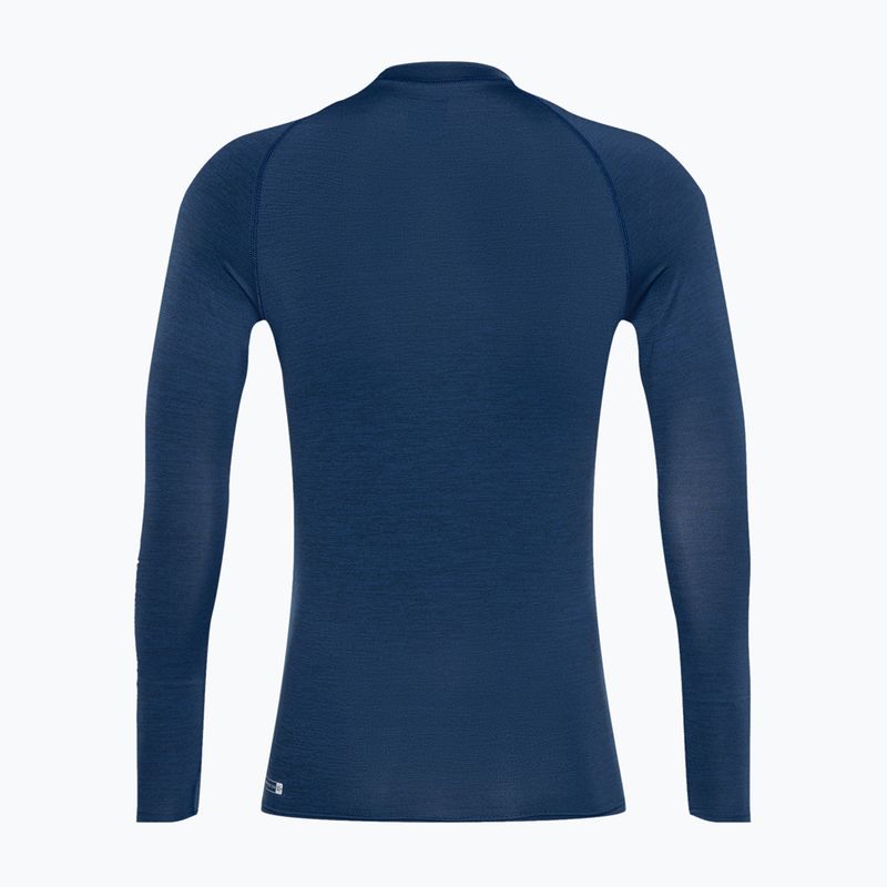 Longsleeve da uomo Quiksilver Everyday UPF50 monaco blue heather 2