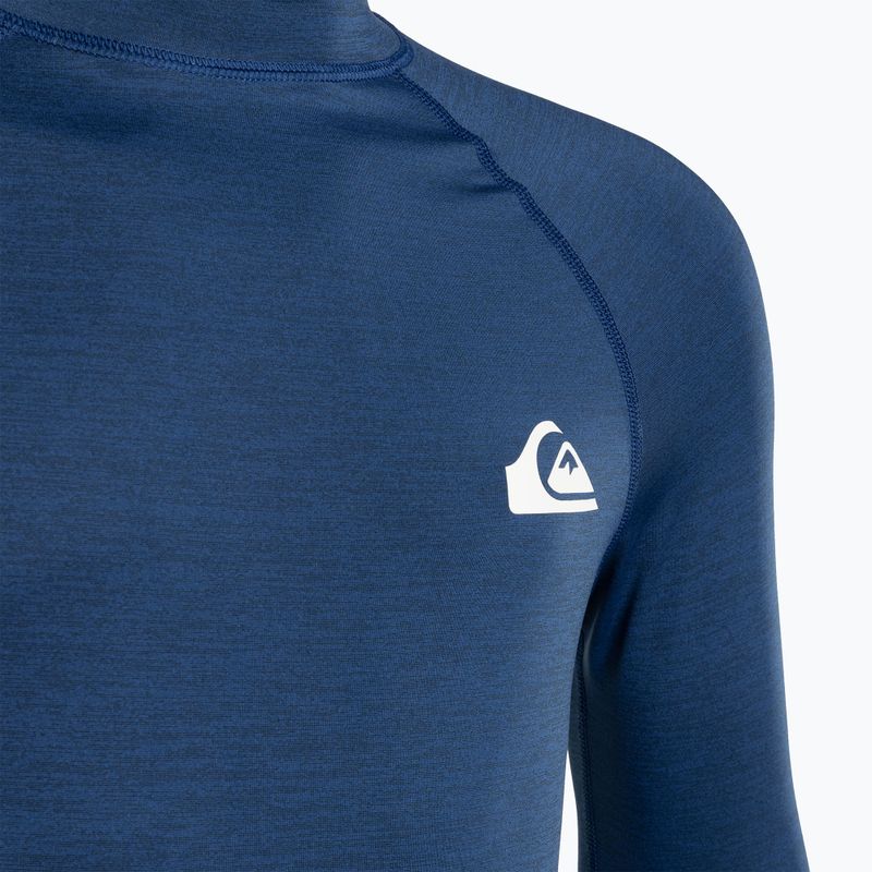 Longsleeve da uomo Quiksilver Everyday UPF50 monaco blue heather 3