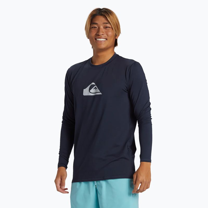 Quiksilver Everyday Surf Tee da uomo a maniche lunghe per il nuoto, blu scuro 2