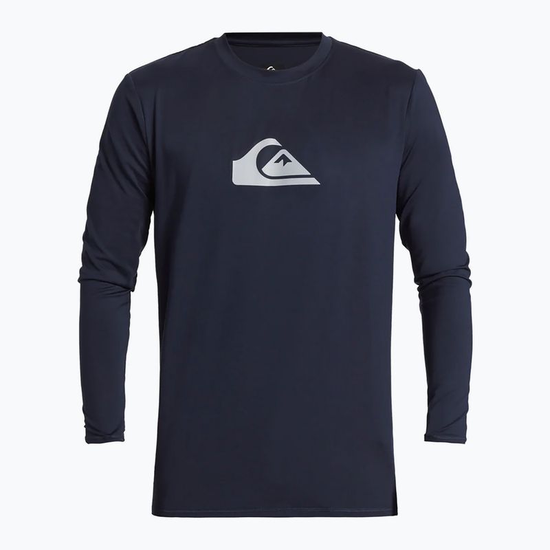 Quiksilver Everyday Surf Tee da uomo a maniche lunghe per il nuoto, blu scuro 5