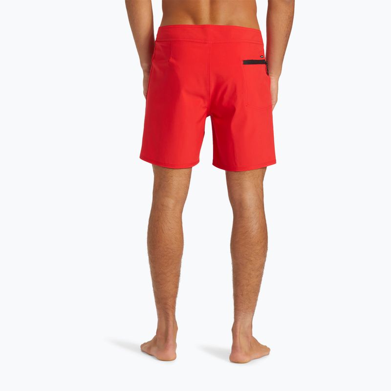 Pantaloncini da bagno Quiksilver Surfsilk Kaimana 16 ad alto rischio rosso da uomo 5
