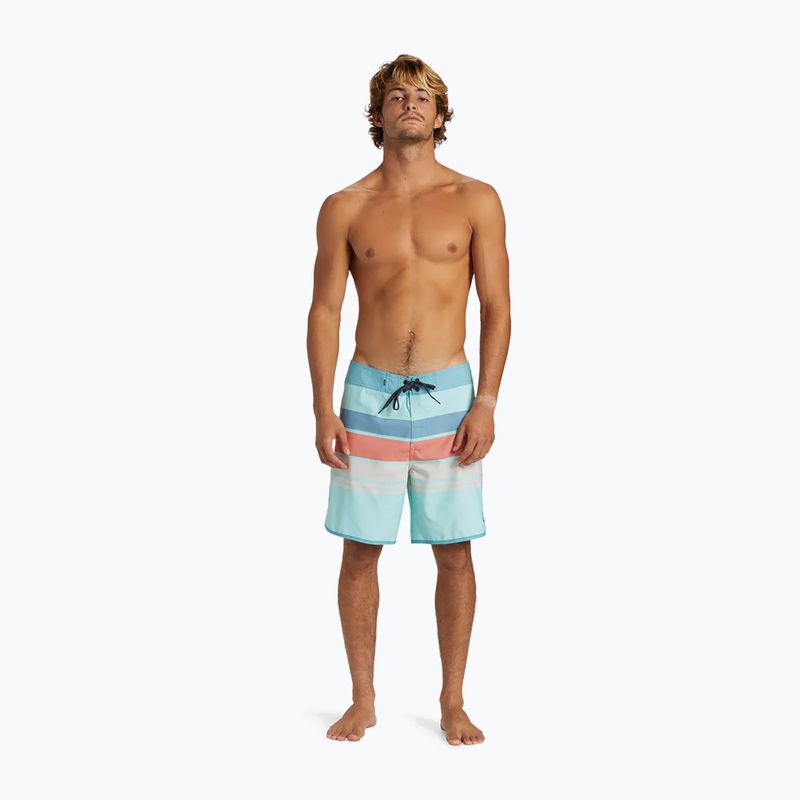 Pantaloncini da bagno Quiksilver Everyday Stripe 19 Limpet Shell da uomo 4