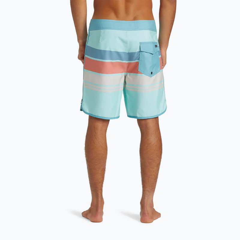 Pantaloncini da bagno Quiksilver Everyday Stripe 19 Limpet Shell da uomo 5