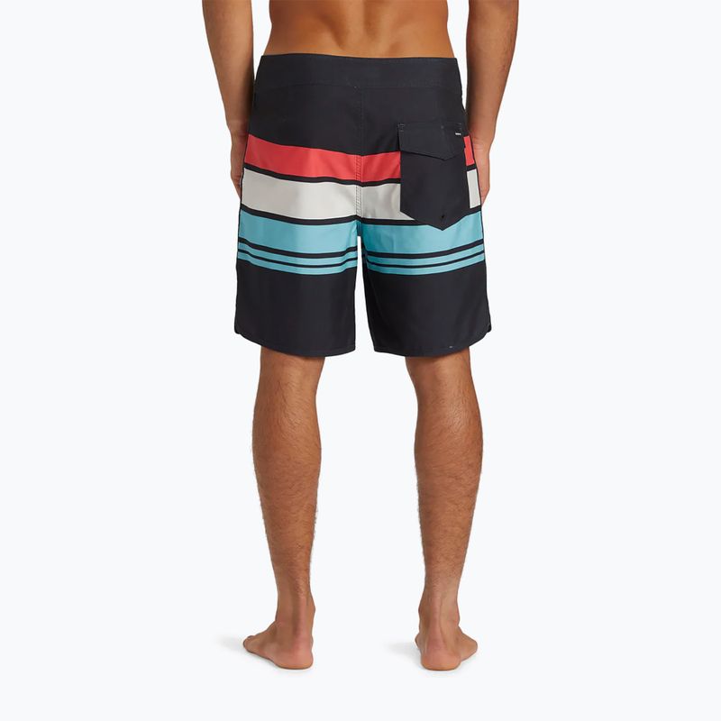 Pantaloncini da bagno Quiksilver Everyday Stripe 19 nero da uomo 5