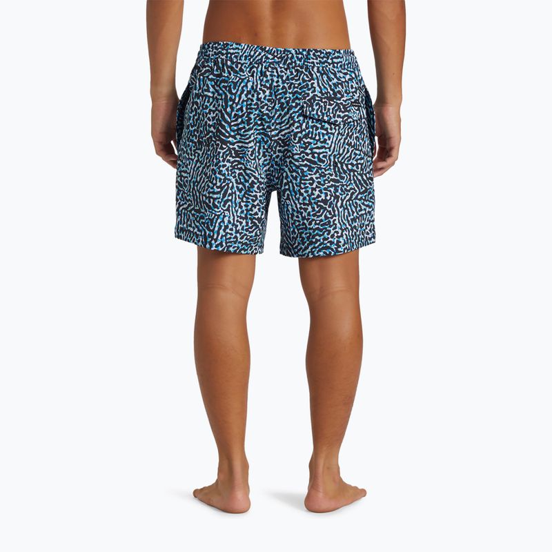 Pantaloncini da bagno Quiksilver Surfsilk Mix Volley 16 blu svedese da uomo 3