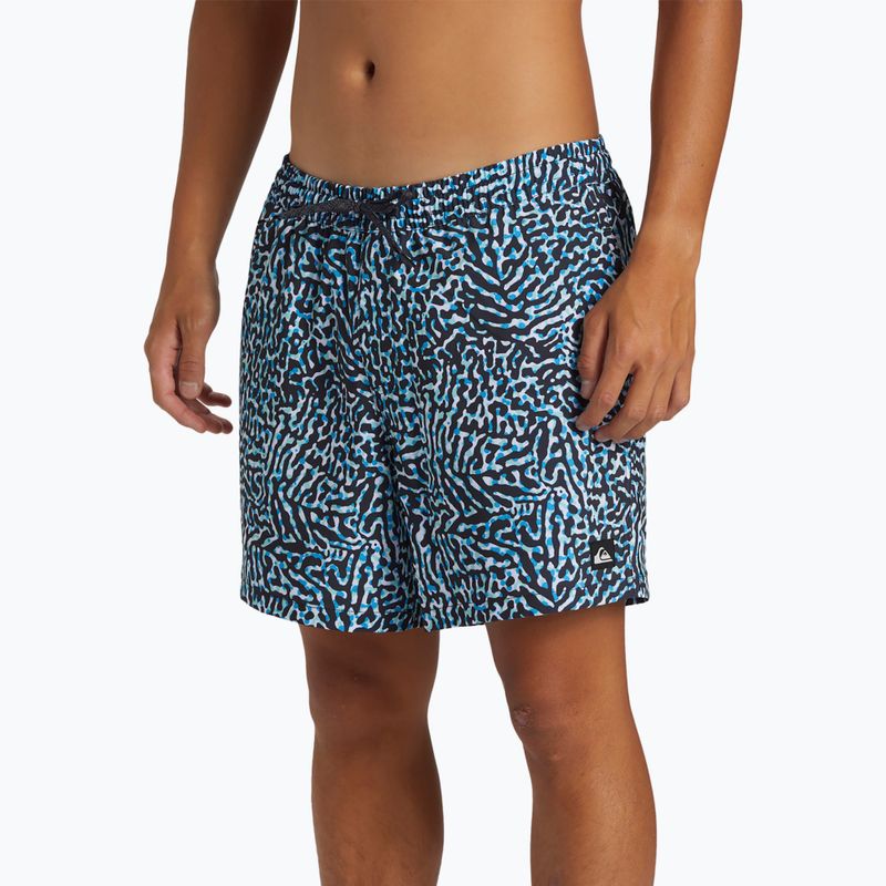 Pantaloncini da bagno Quiksilver Surfsilk Mix Volley 16 blu svedese da uomo 4