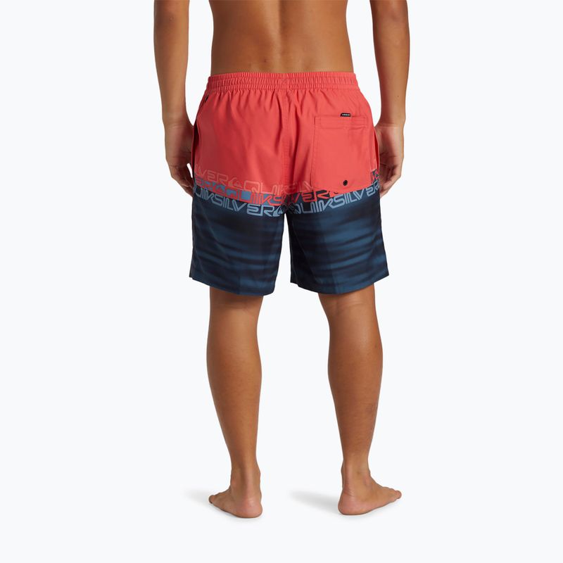 Pantaloncini da bagno Quiksilver Everyday Wordblock Volley 17 cayenne da uomo 5