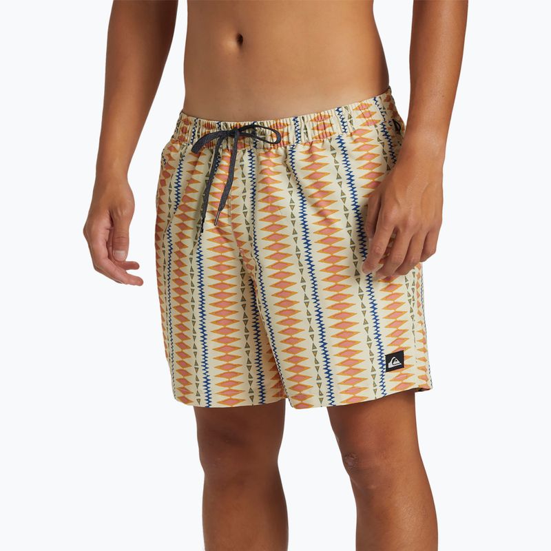 Pantaloncini da bagno Quiksilver Remade Mix Volley 16 oyster white da uomo 8