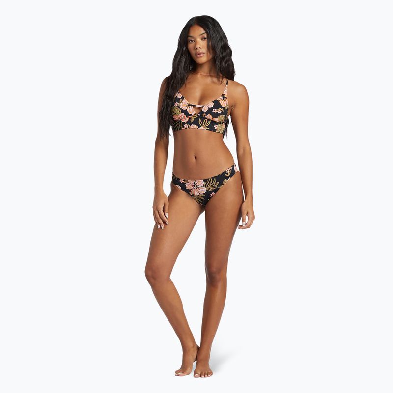 Billabong Hooked On Tropics, top con scollo a V, ciottoli neri 2