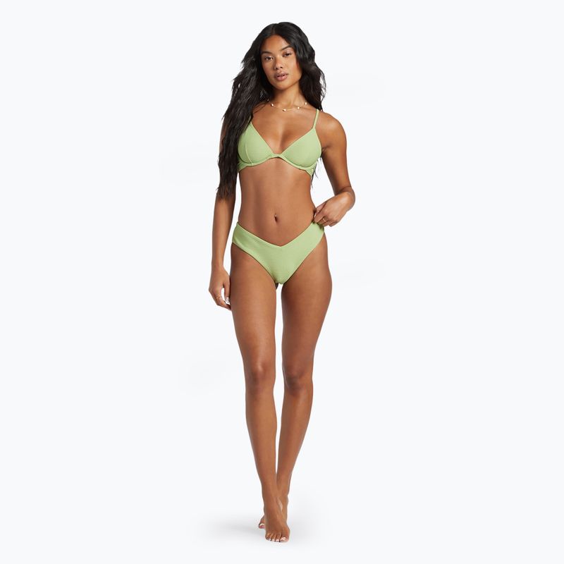 Billabong Tanlines Reese Top del costume da bagno verde palma con ferretto 2