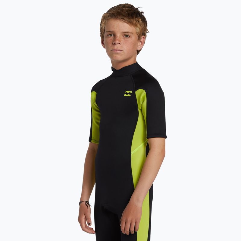 Schiuma da nuoto per bambini Billabong 2 mm Foil BZ FL fluro lime 3