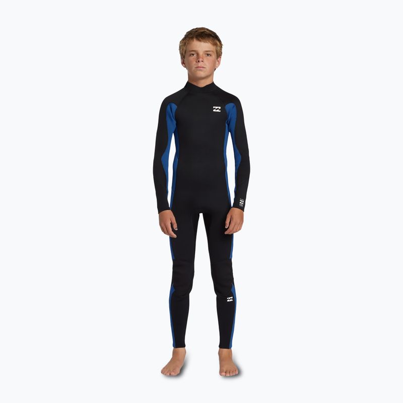 Billabong 4/3 mm Foil Back Zip GBS blu medio schiuma nuoto bambini