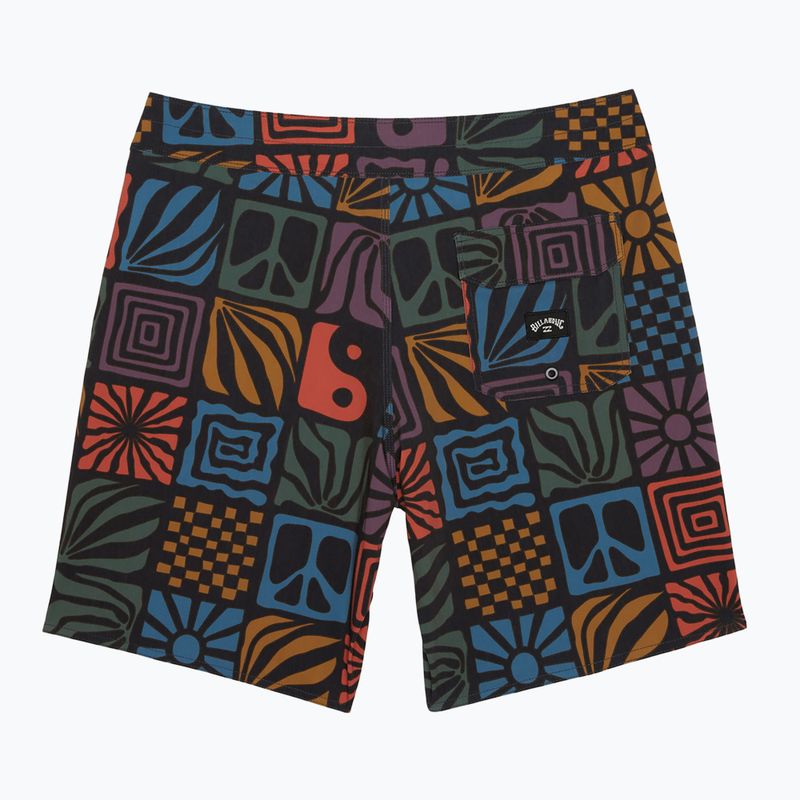 Pantaloncini da bagno Billabong Good Times Pro da uomo multicolore 2