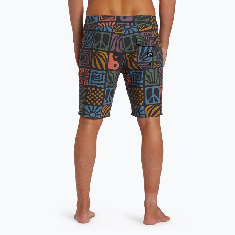 Pantaloncini da bagno Billabong Good Times Pro da uomo multicolore 5