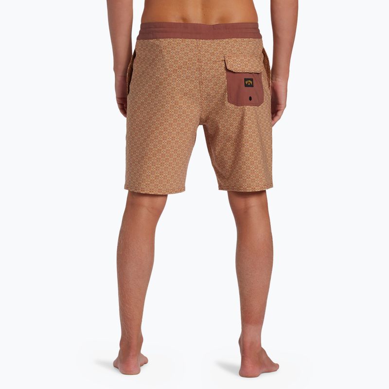 Pantaloncini da bagno Billabong Good Times LT senape da uomo 5