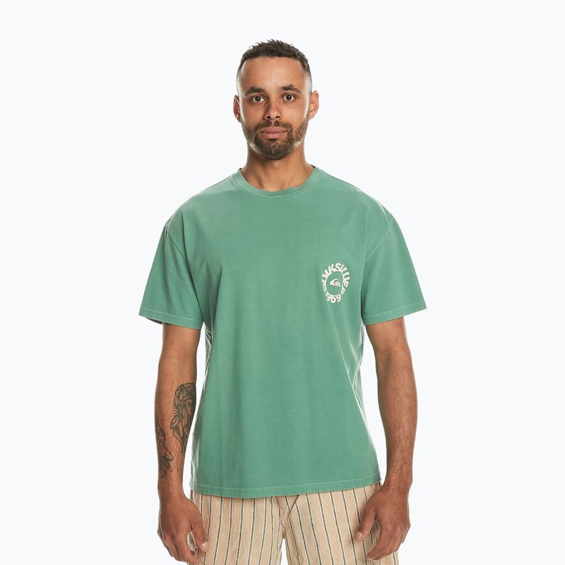 Maglietta Quiksilver No Water Sukcs Frosty Spurce da uomo