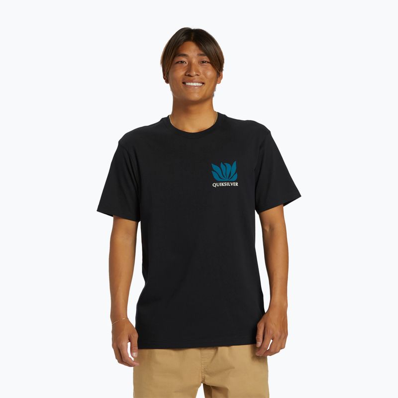T-shirt Quiksilver Natural Forms Mor nera da uomo
