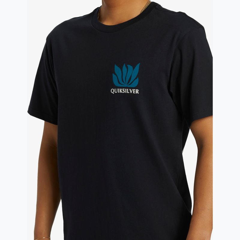 T-shirt Quiksilver Natural Forms Mor nera da uomo 3