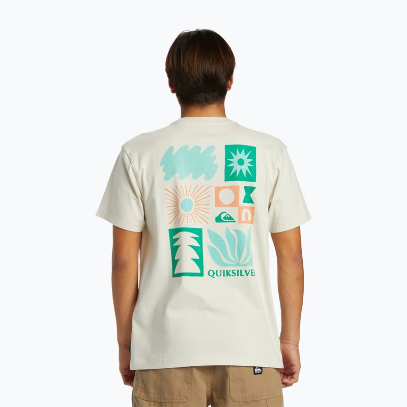 T-shirt Quiksilver Natural Forms Mor silver birch da uomo 2