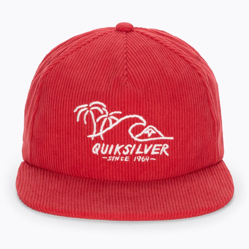 Cappello da baseball rosso ad alto rischio Quiksilver Cord Stretcher da uomo 2