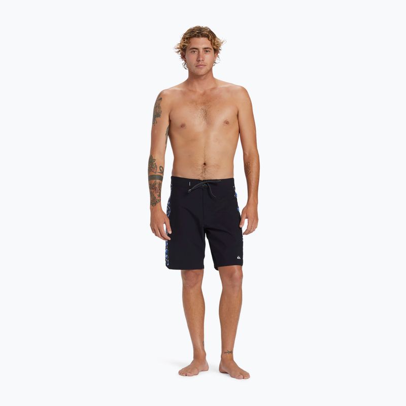 Pantaloncini da bagno Quiksilver Surfilk Arch 19 da uomo, nero 4